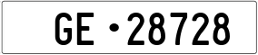 Truck License Plate